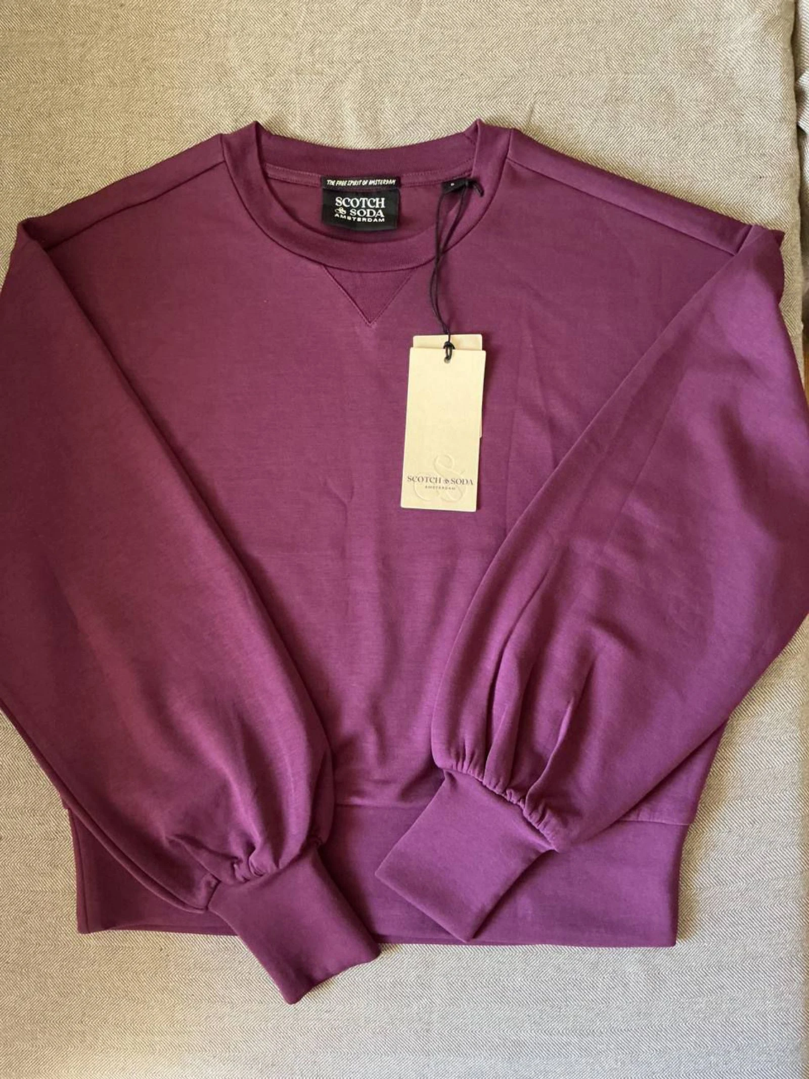 Sweat Femme Scotch & Soda Violet Taille 36 
